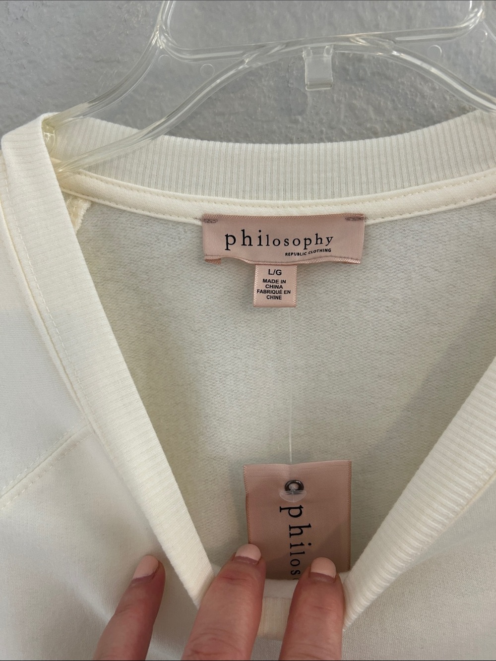 Cream "Touch Down" Football Graphic Sweatshirt - Picture 5 of 7